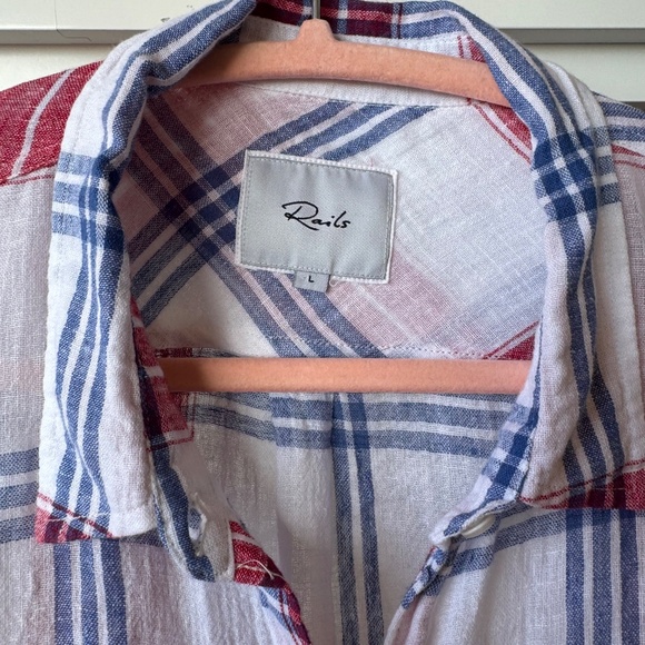 Rails Linen Button Down Shirt - Picture 2 of 9